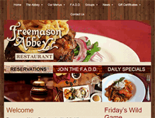 Tablet Screenshot of freemasonabbey.com